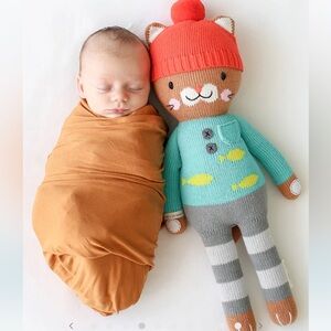 Cuddle + Kind Maximus The Cat Hand Knit Doll 20” Tall